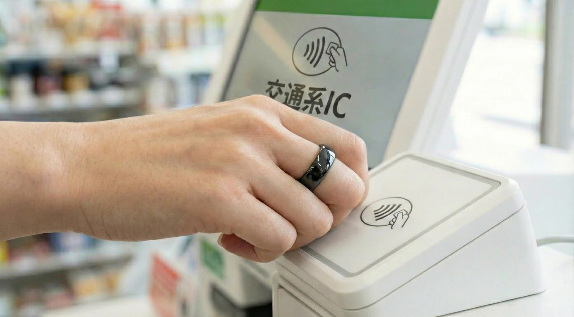 コンビニでも、指先だけでキャッシュレス決済